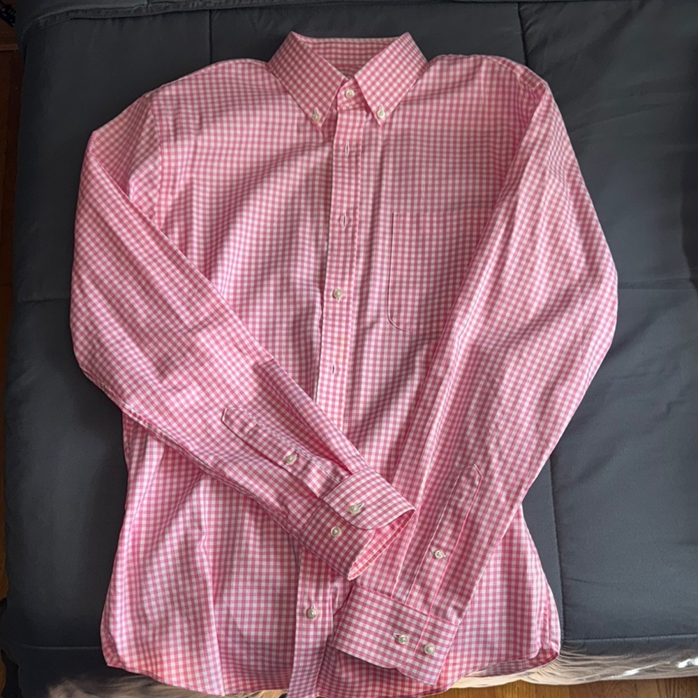 Nordstrom Men's Pink Gingham Shirt